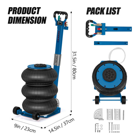 TUFFIOM 3 Ton/6600 LBS Air Jack